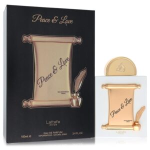 Lattafa Peace & Love by Lattafa - Eau De Parfum Spray (Unisex) 3.4 oz